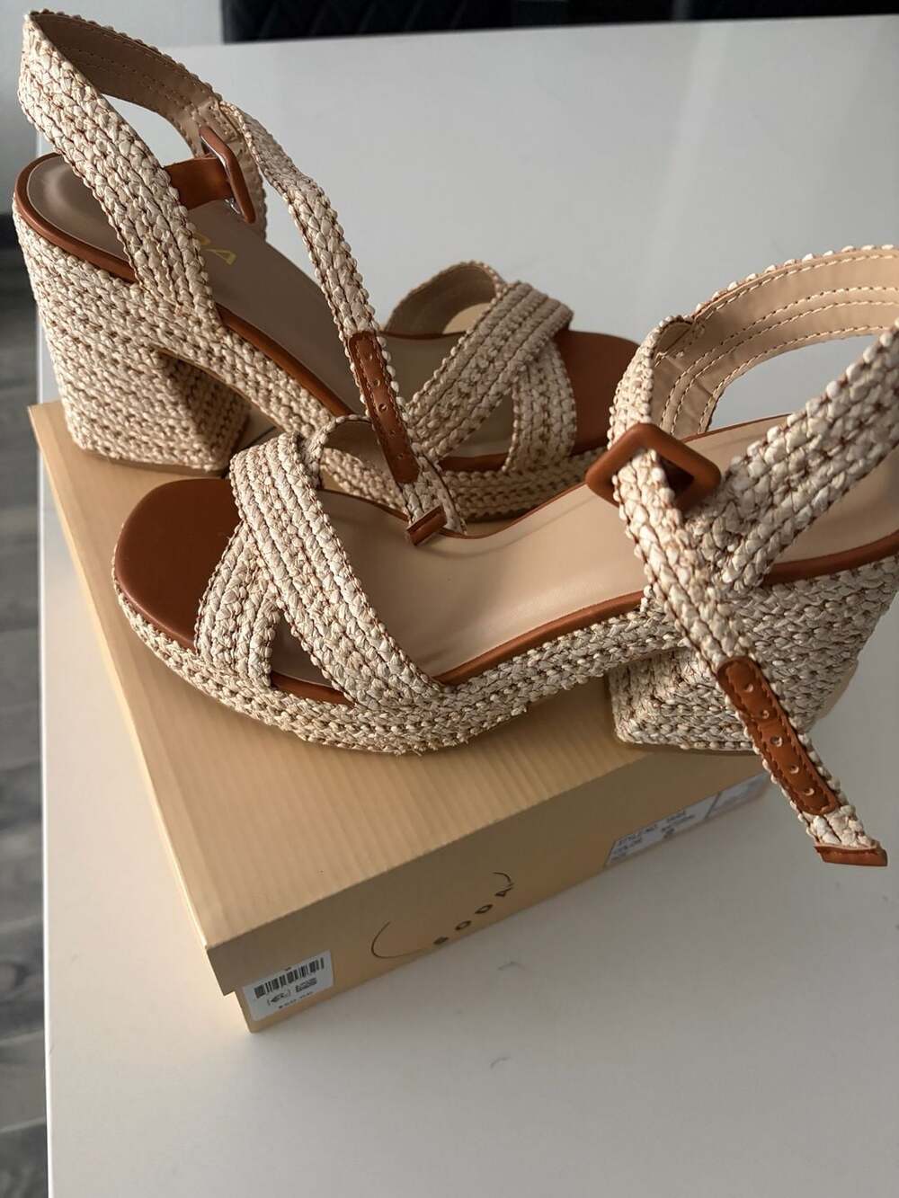 Heeled Sandals - Natural - Picture 2 of 5